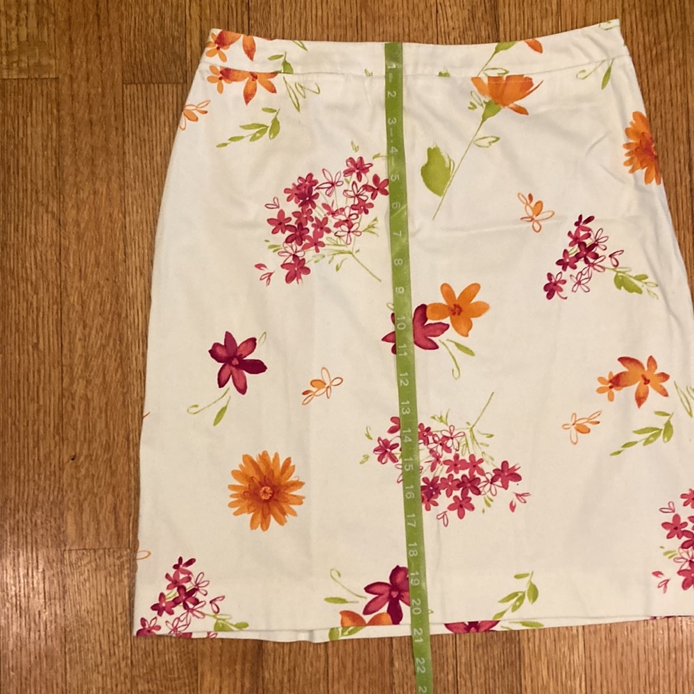 Valerie Stevens Cotton Pink and Cream Skirt Size 8 - Picture 5 of 9